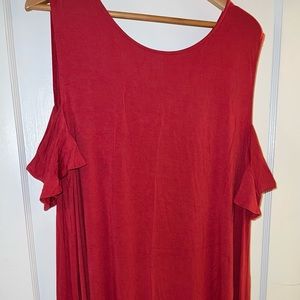 Off the shoulder ruffle sleeve dress
Old Navy Size 2XL
No Tag- Never Worn
